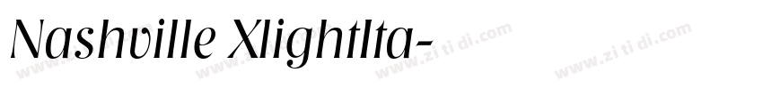 Nashville XlightIta字体转换